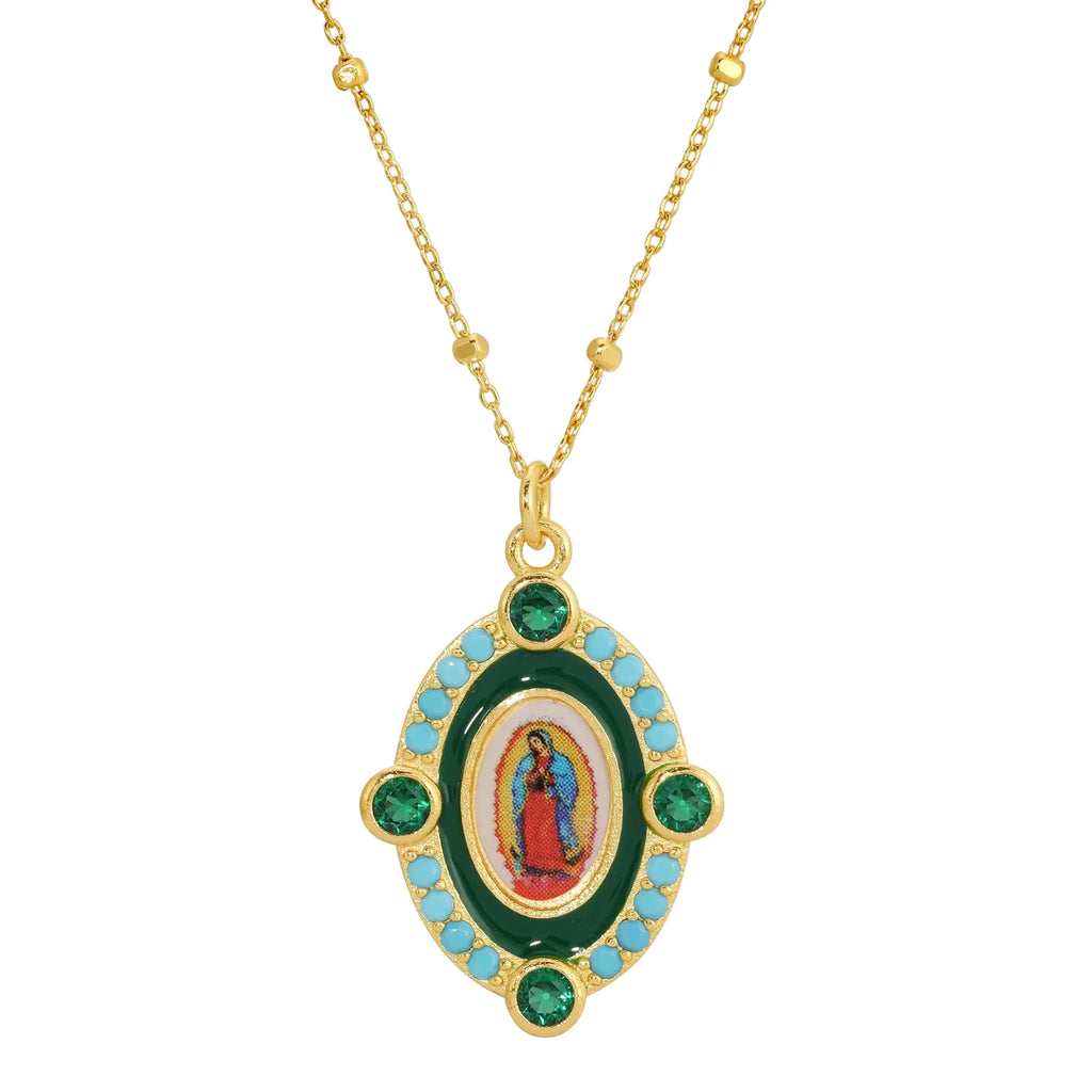 Joy Dravecky Our Lady of Guadalupe Necklace