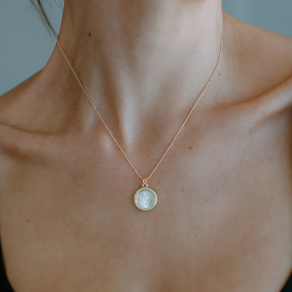 Joy Dravecky Petite Mother Mary Necklace