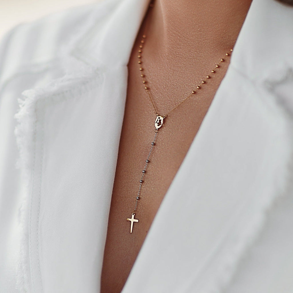 Sant Laia 'Faith' Rosary Necklace