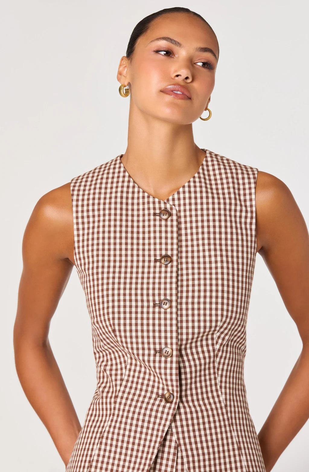 ASTR Karan Checker Vest