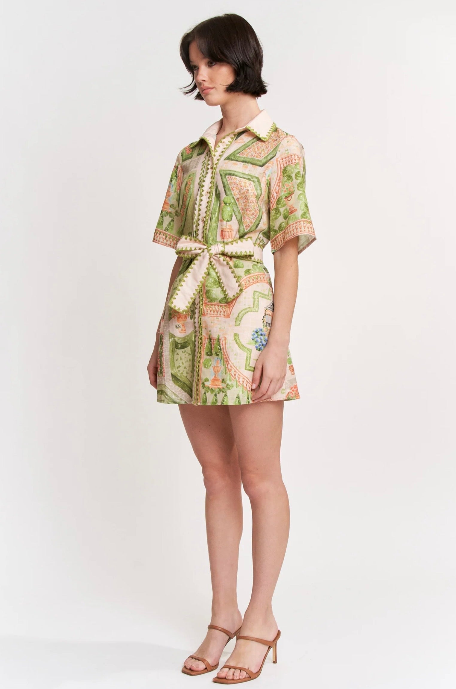 En Saison Sariyah Mini Shirt Dress