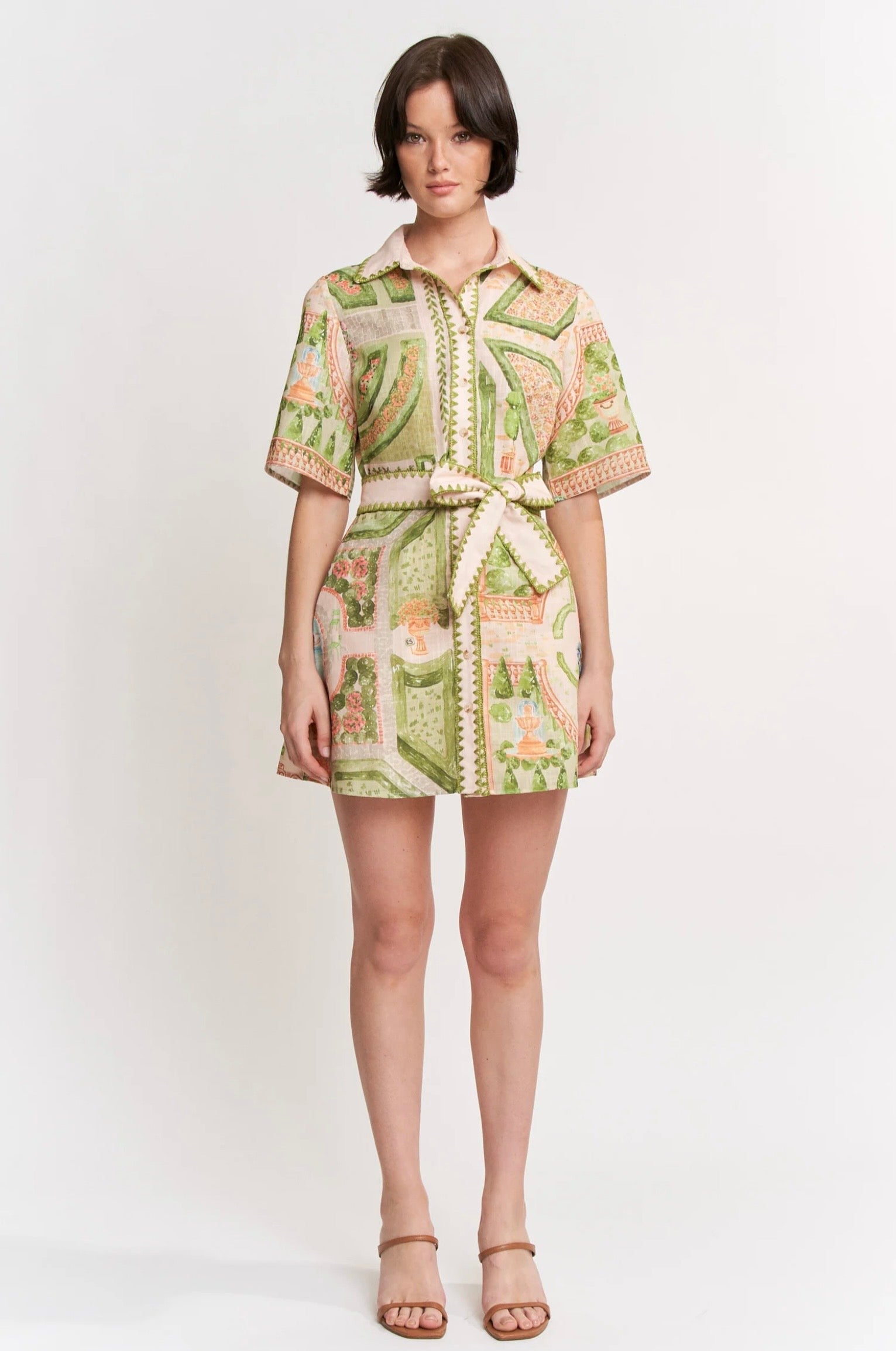 En Saison Sariyah Mini Shirt Dress