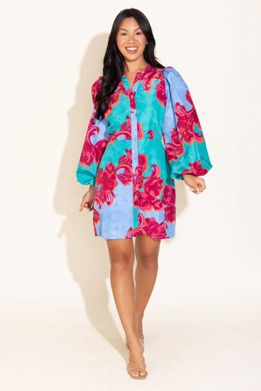 Alden Adair Athena Cactus Flower Dress