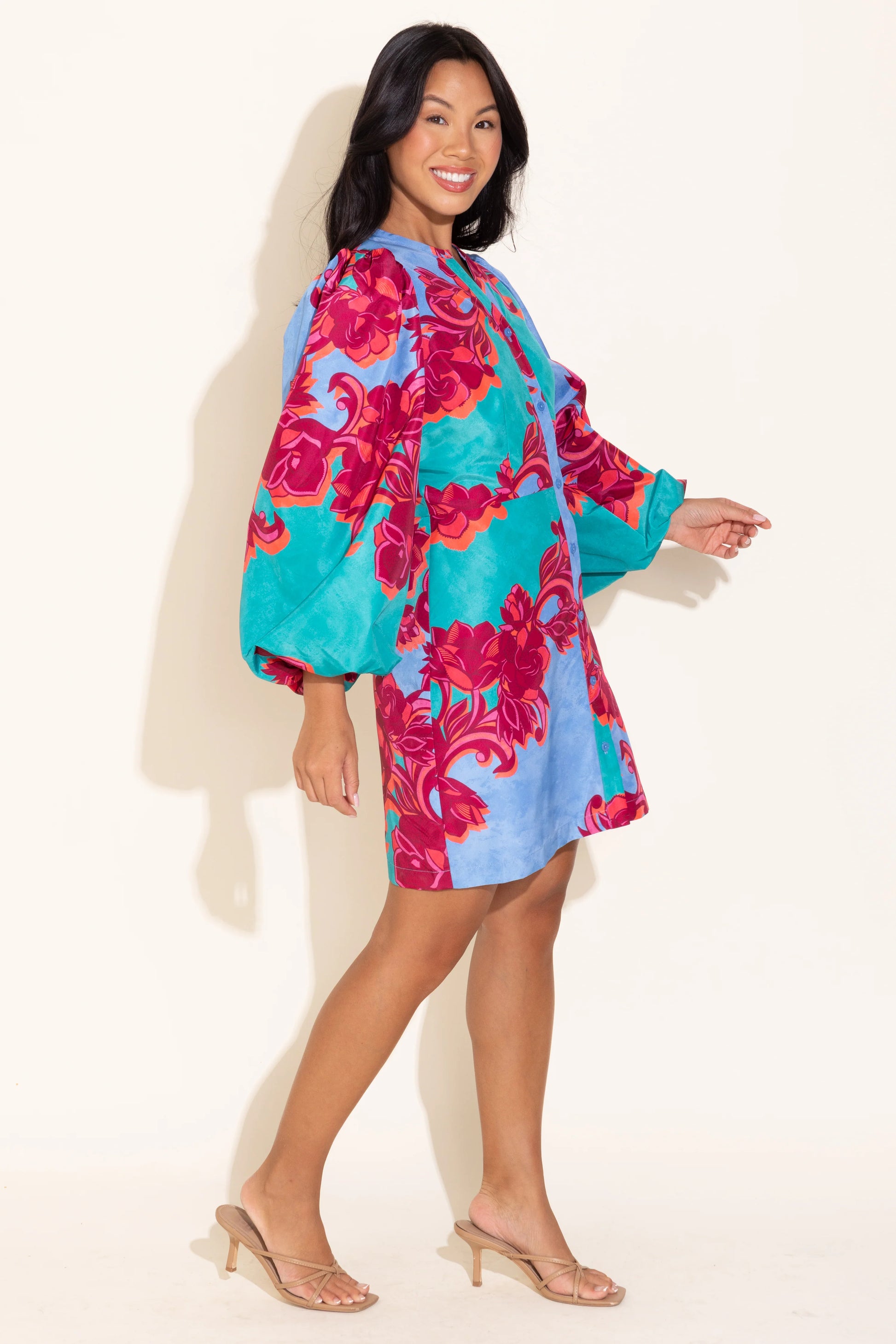 Alden Adair Athena Cactus Flower Dress