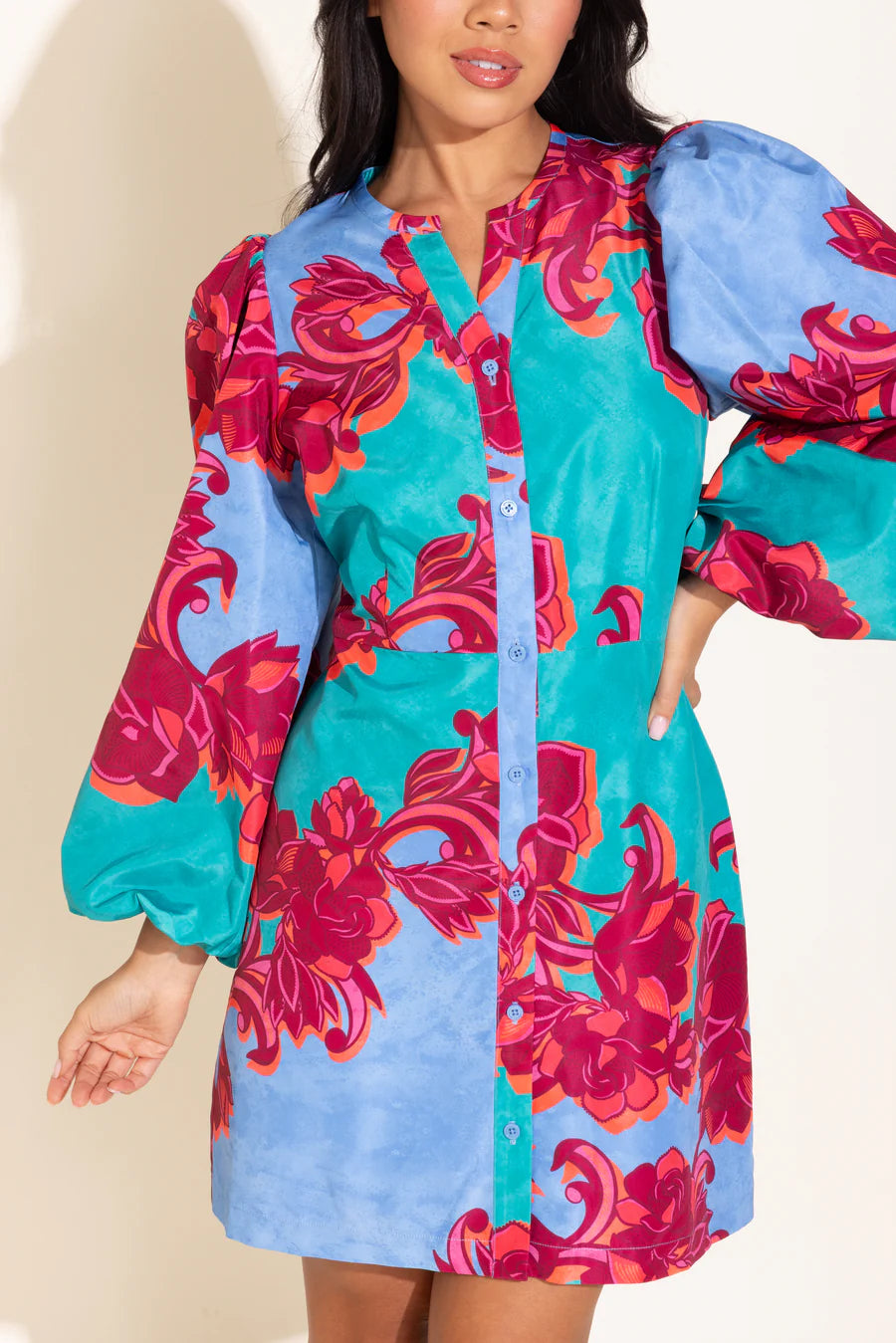 Alden Adair Athena Cactus Flower Dress