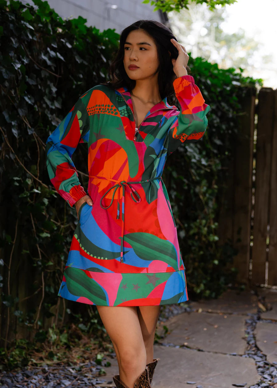 Alden Adair Logan Dress Tropical Jingle