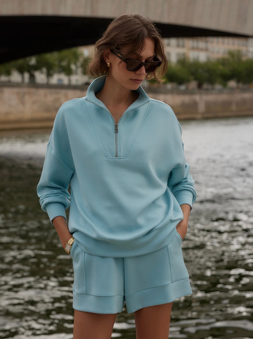 Varley Hawley Half Zip Sweatshirt