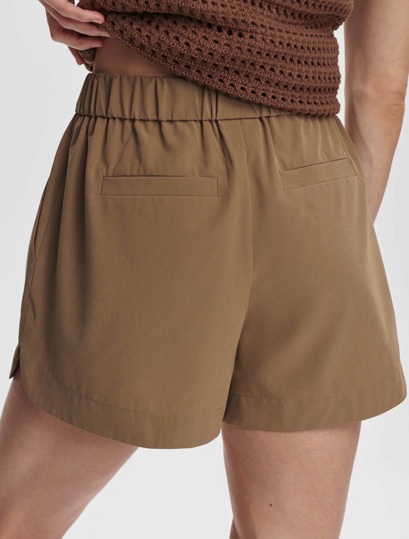 Varley Nila Short Taupe Stone