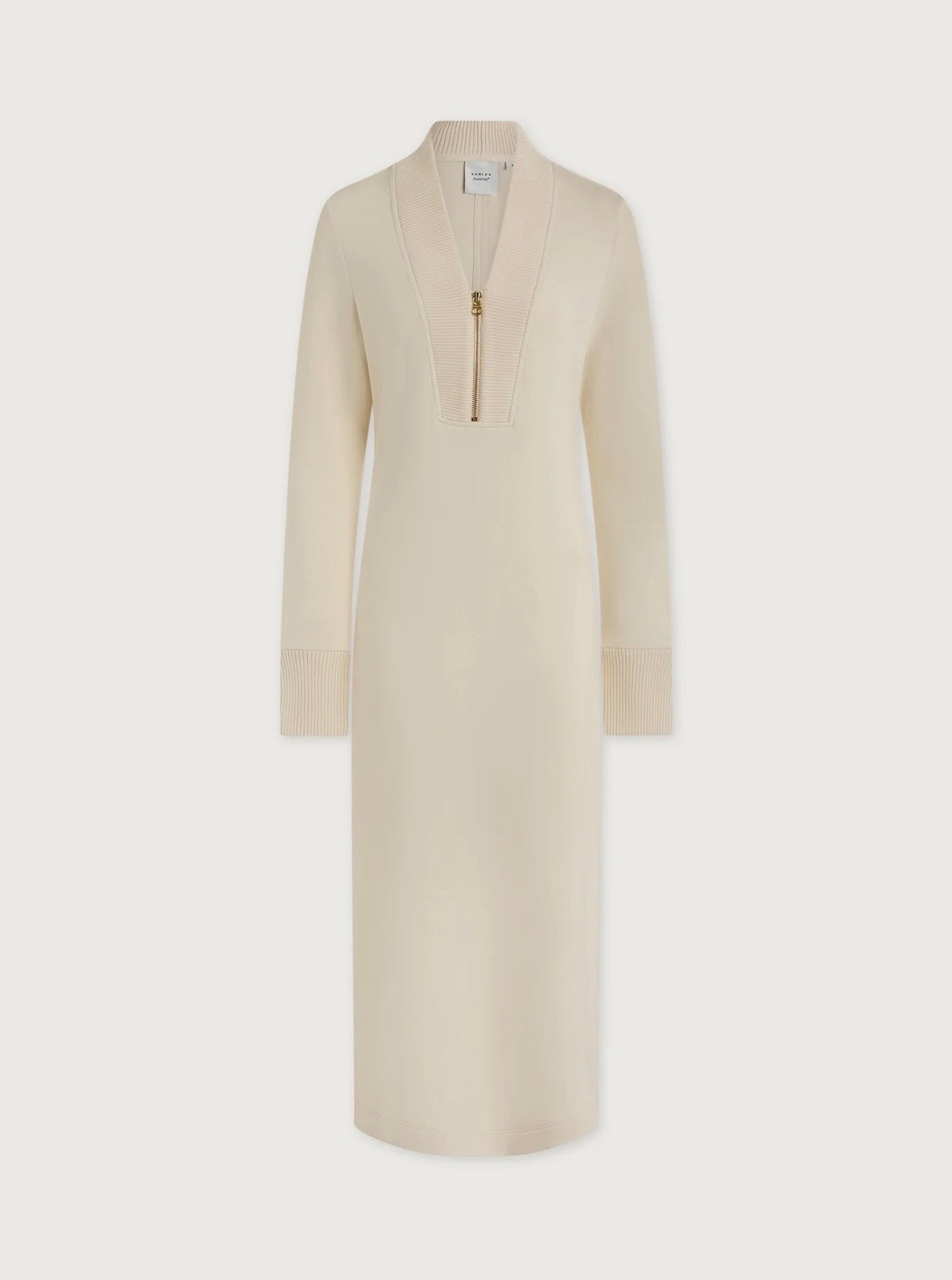 Varley Bree 1/2 Zip Midi Dress Pristine