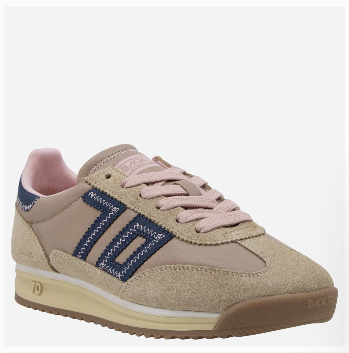 Back70 Jogger Sneaker Camel Navy Pink