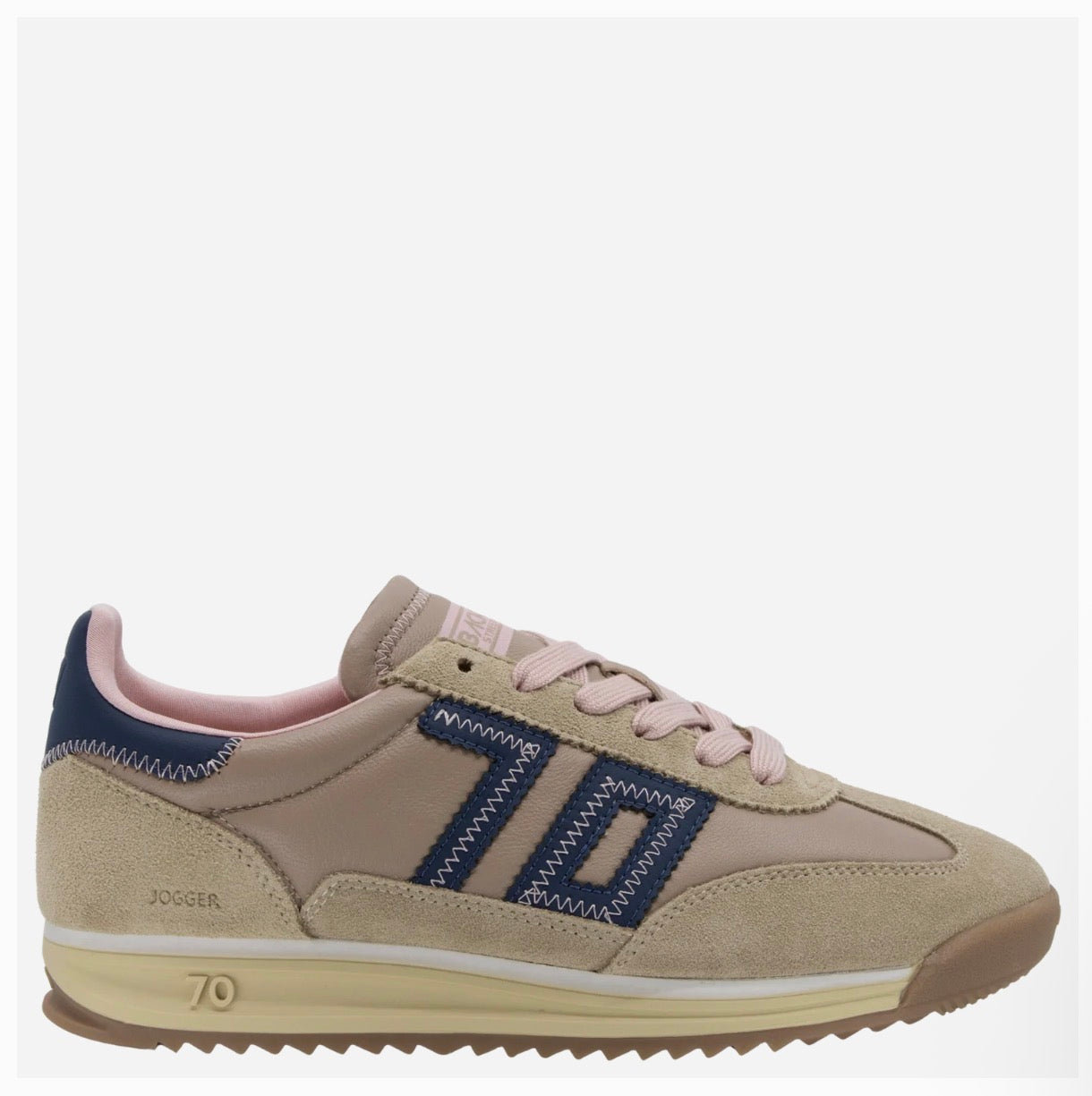 Back70 Jogger Sneaker Camel Navy Pink