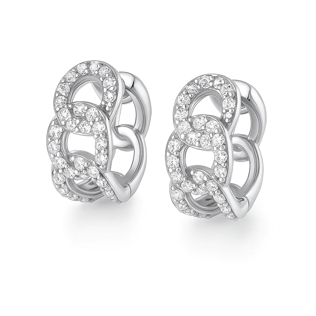 Ellie Vail Anika Chain Huggie Earring