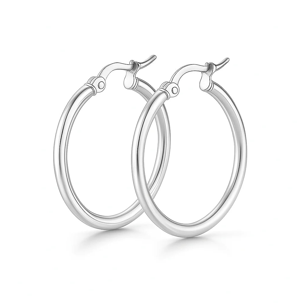 Ellie Vail Laurette Medium Hoop Earrring