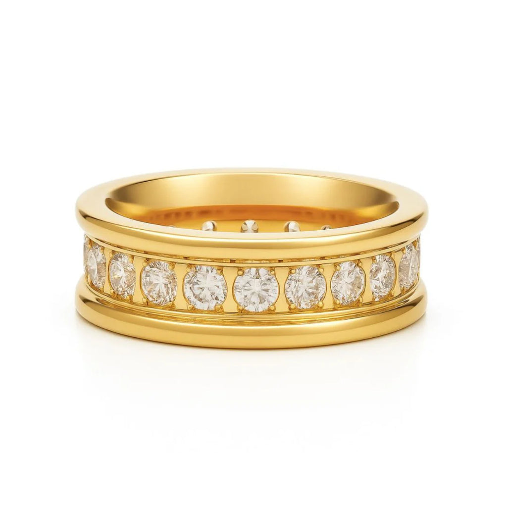 Ellie Vail Louise Channel Set Band Ring