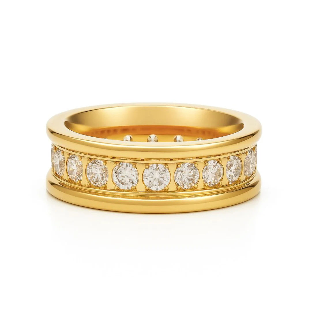 Ellie Vail Louise Channel Set Band Ring