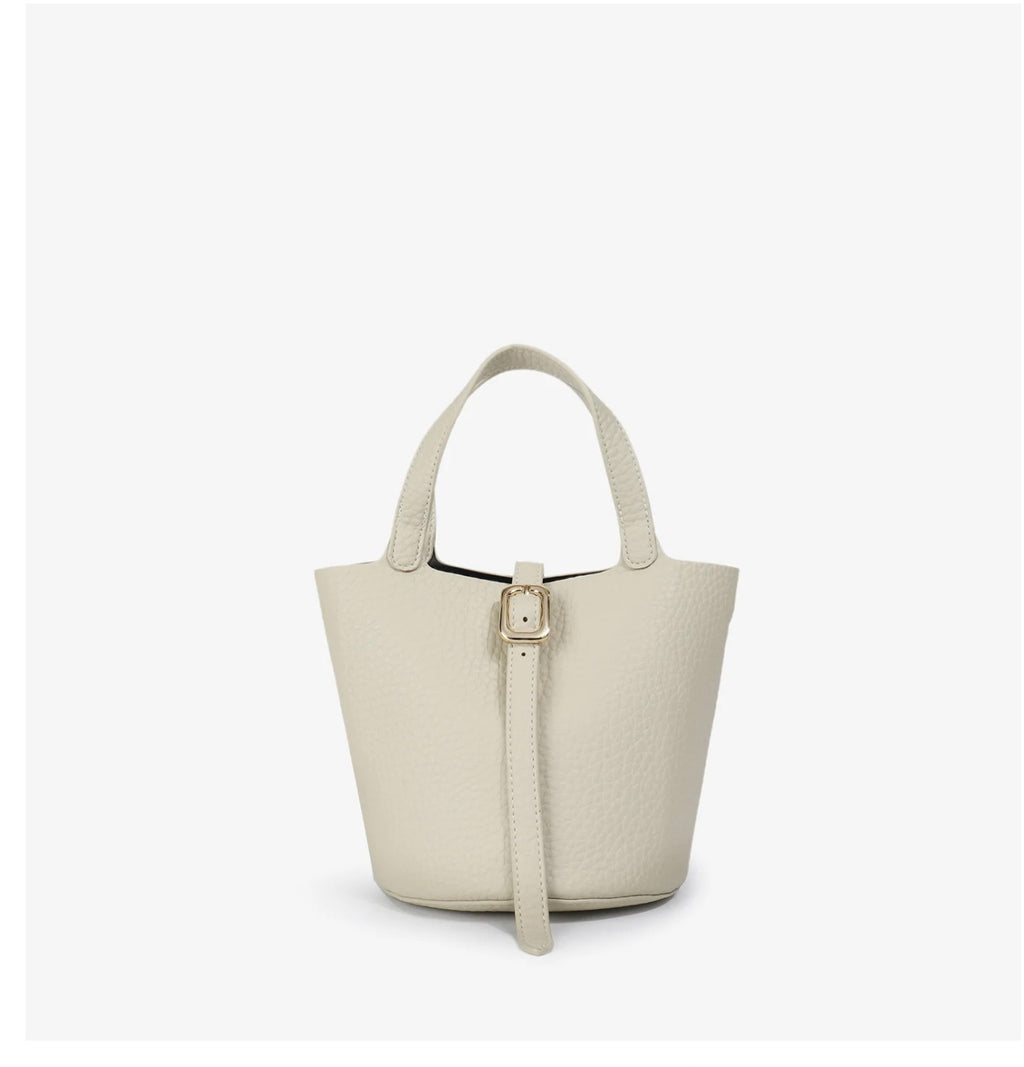 REMI/REID Joya Cream Bucket Bag