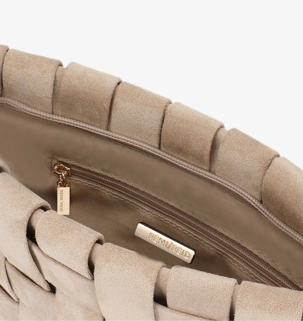 REMI/REID Lindy Large Suede Clutch