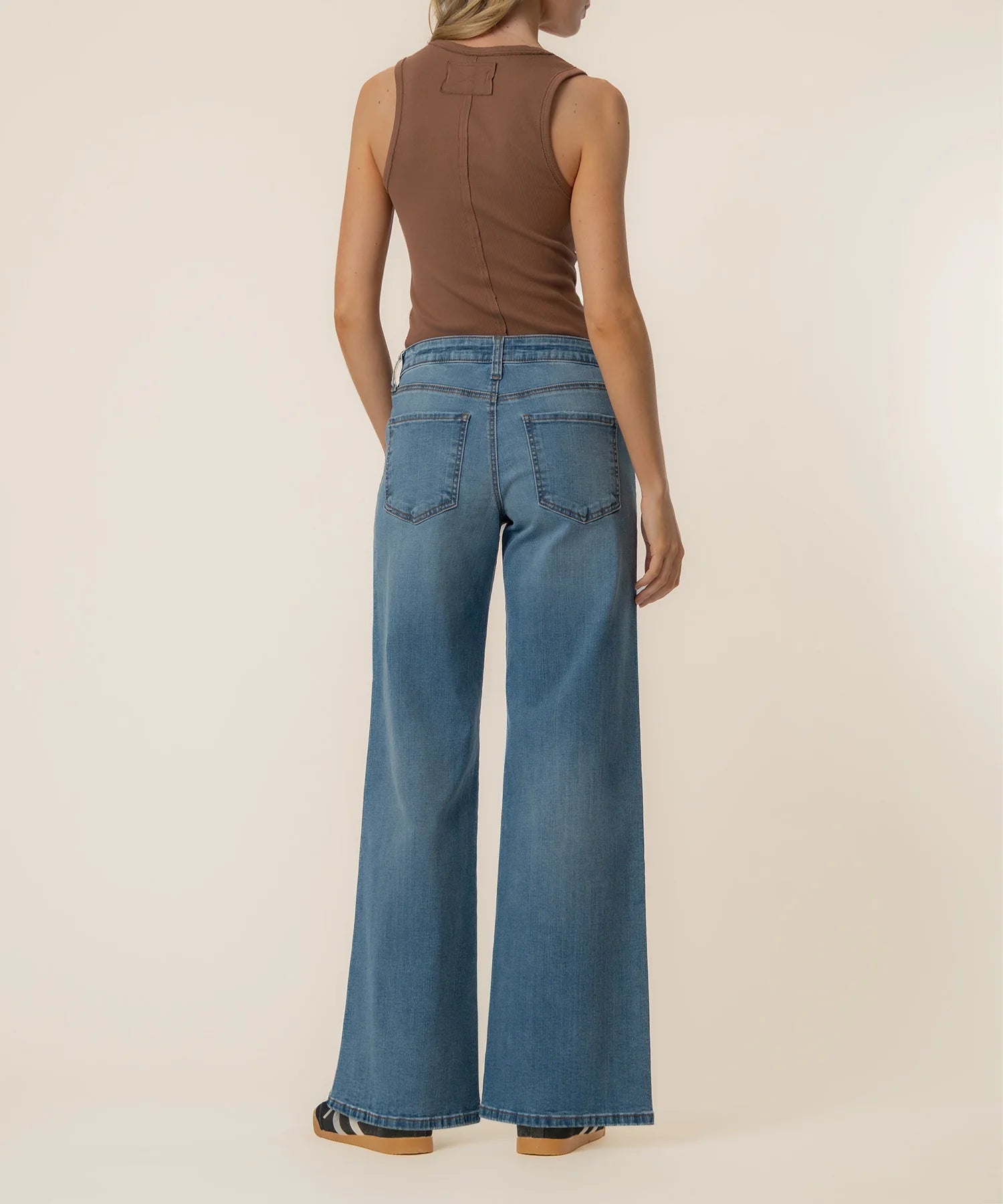 KUT Maya Drawstring Wide Leg Jean