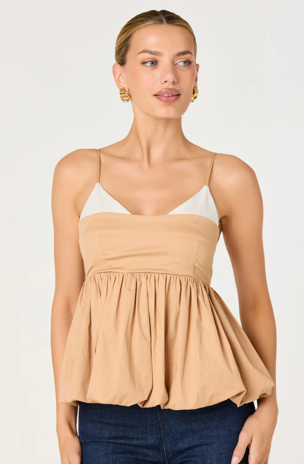 ASTR Alon Peplum Top