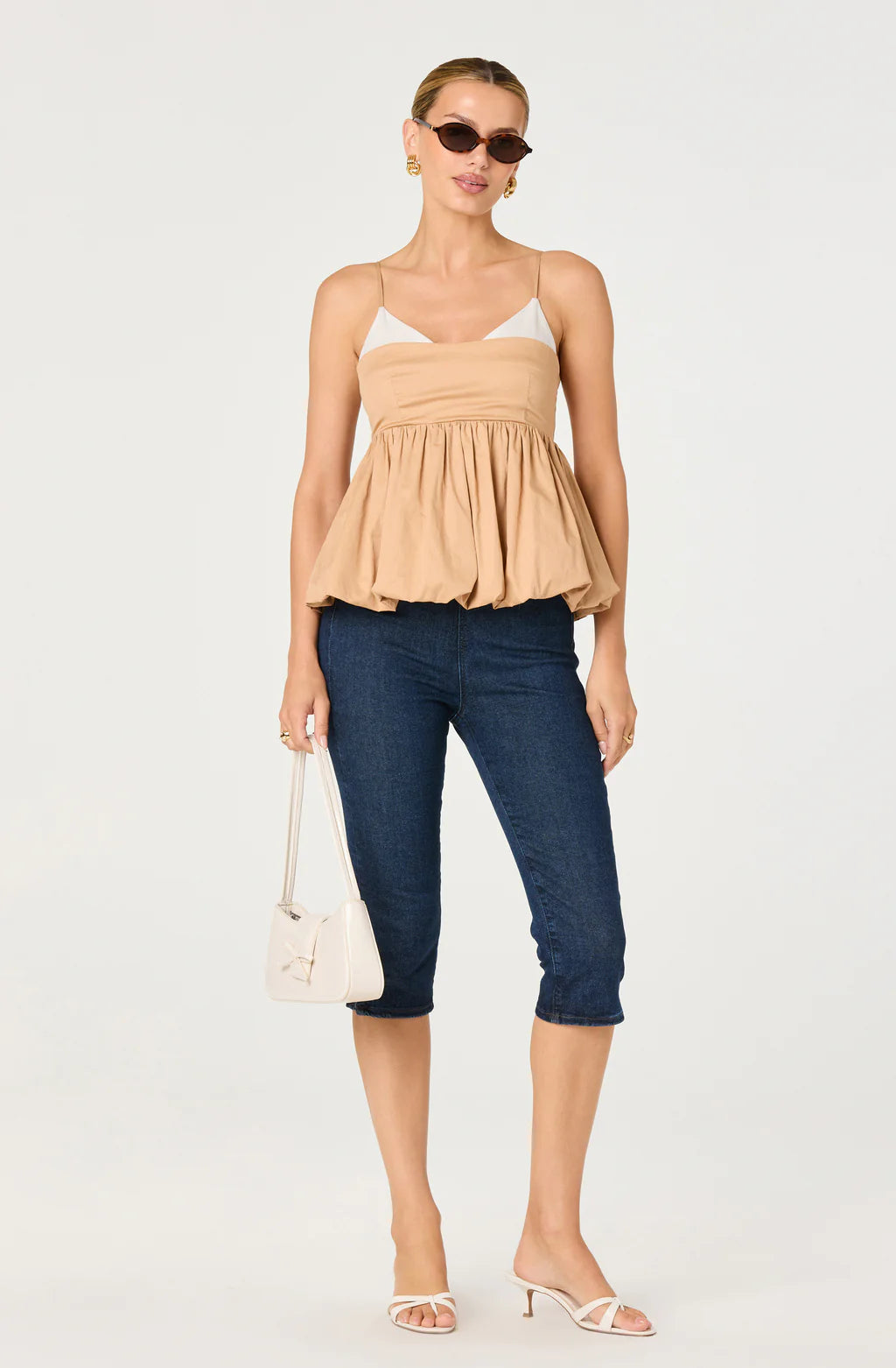ASTR Alon Peplum Top