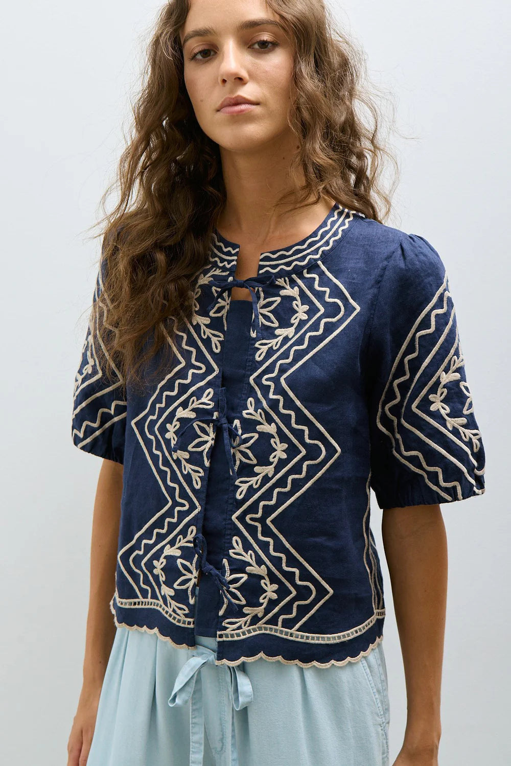 Melissa Nepton Nina Tie Top