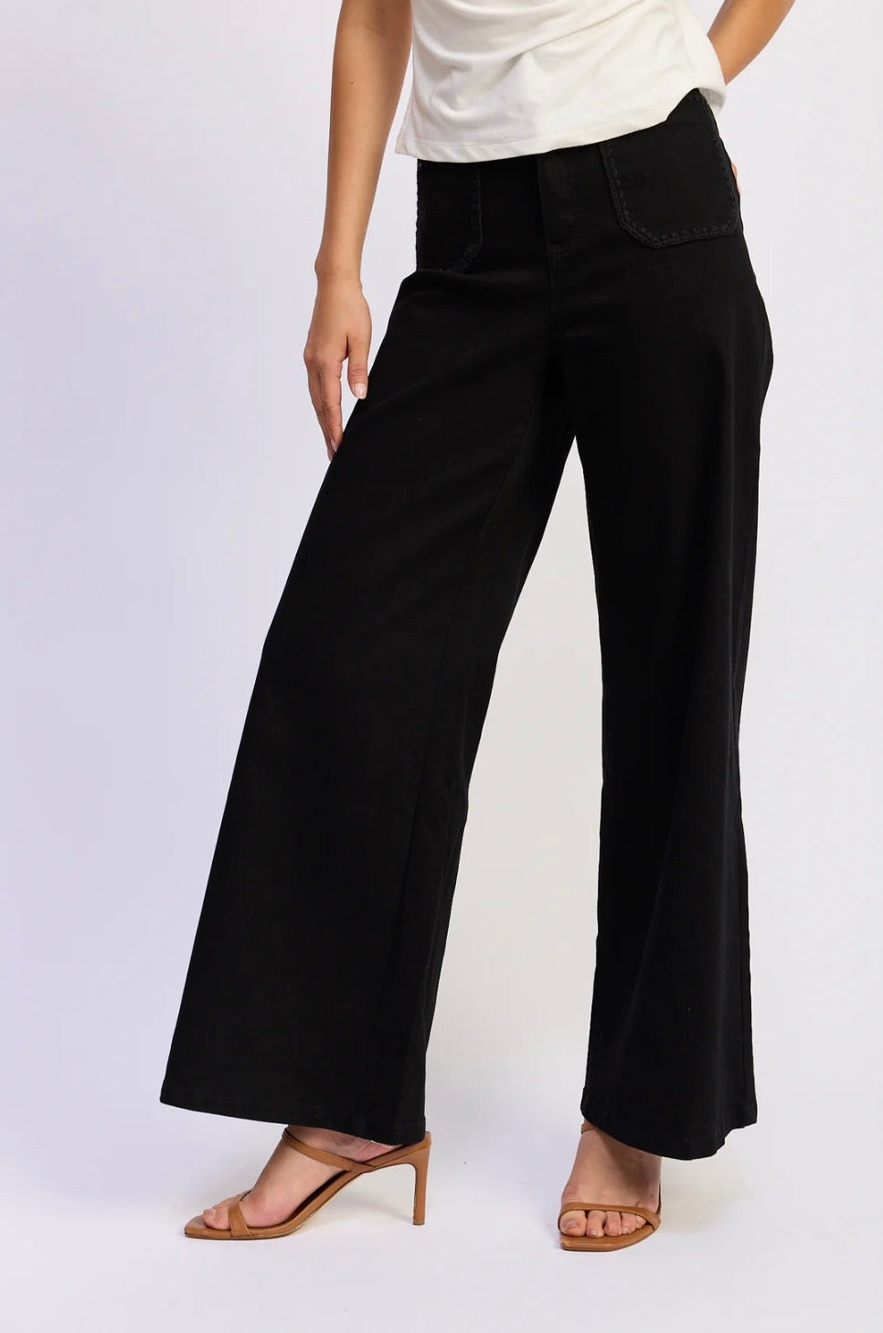 En Saison Brixton Embroidered Detail Pant