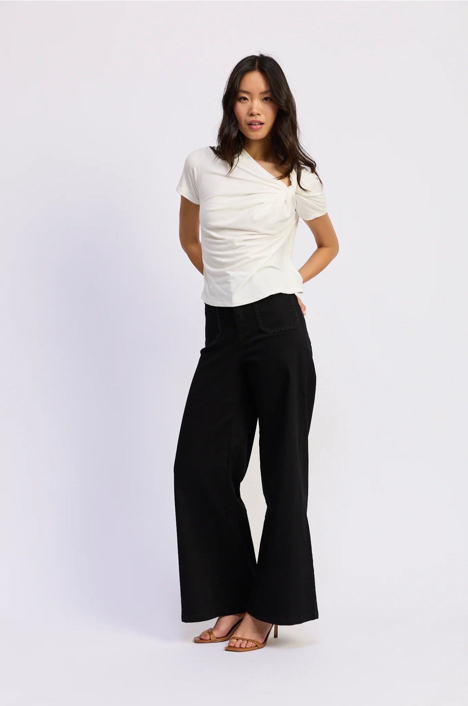 En Saison Brixton Embroidered Detail Pant
