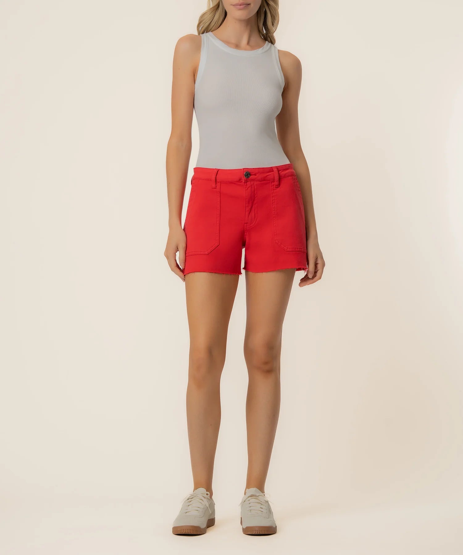 KUT Jane High Rise Short Tomato