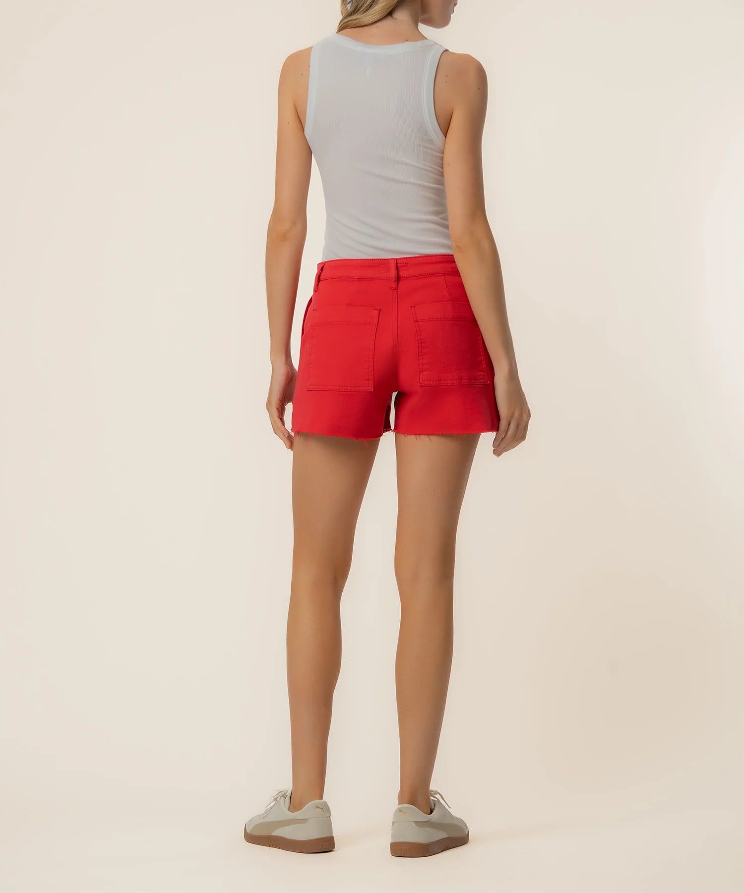 KUT Jane High Rise Short Tomato