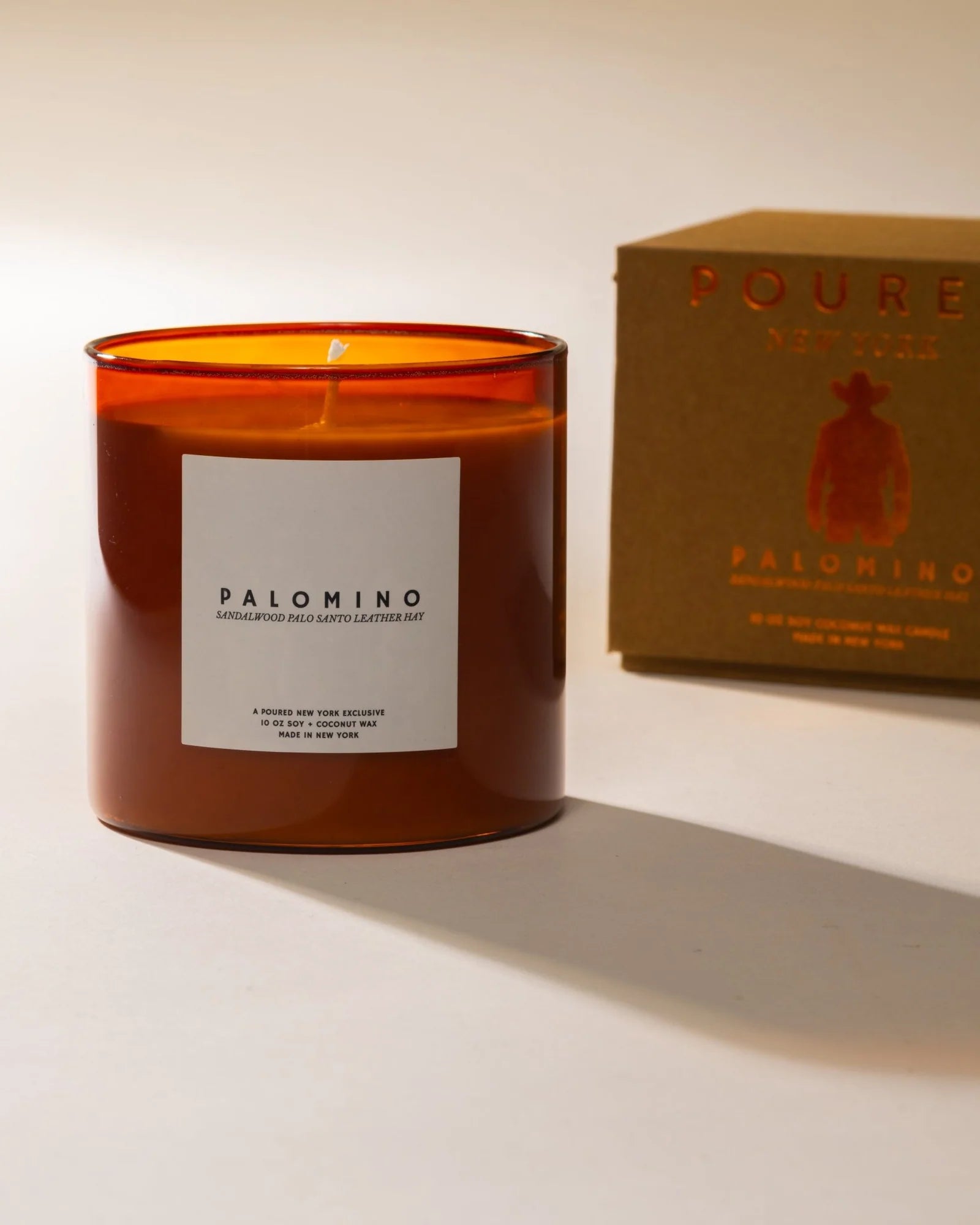 Poured New York Palomino Candle
