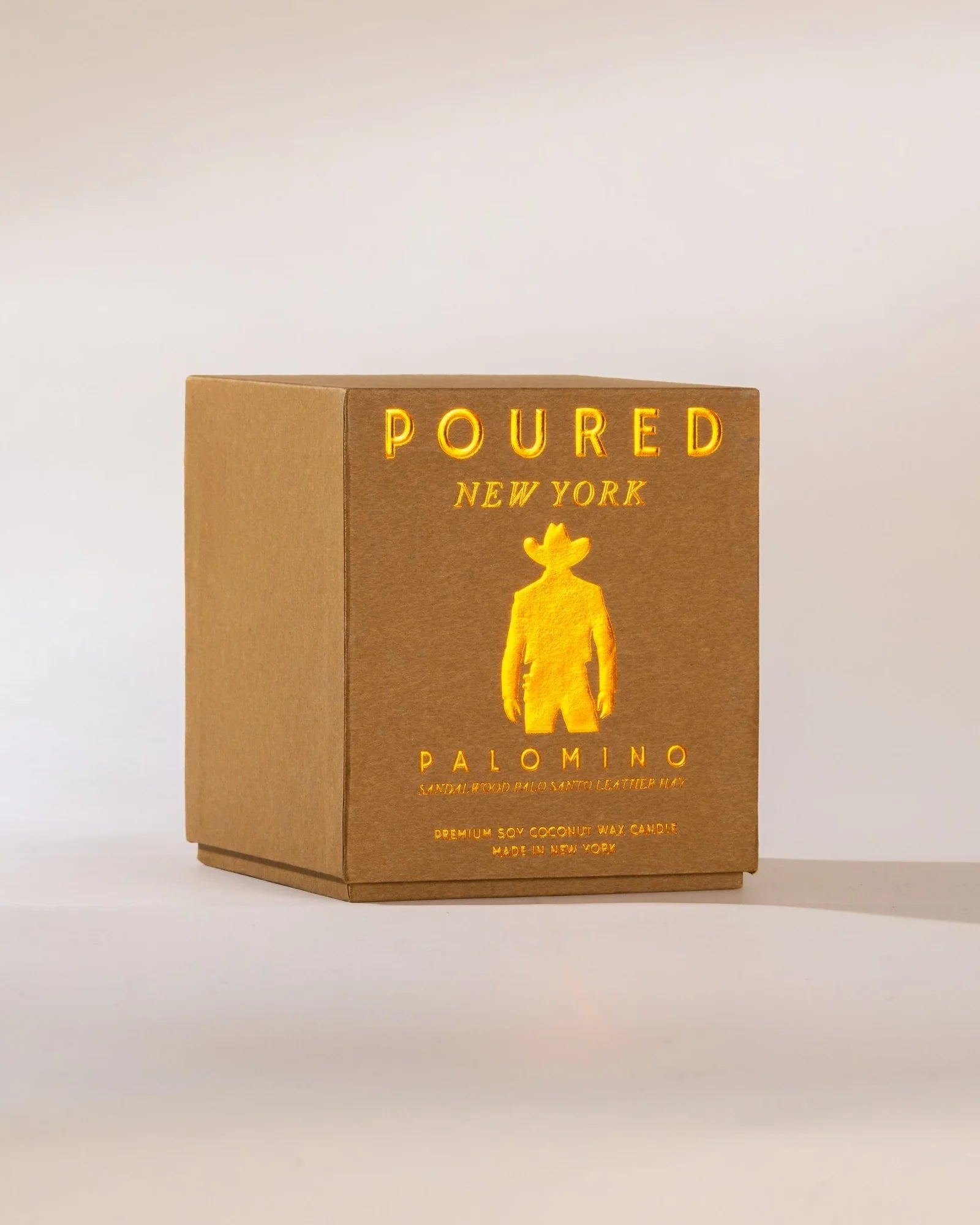 Poured New York Palomino Candle