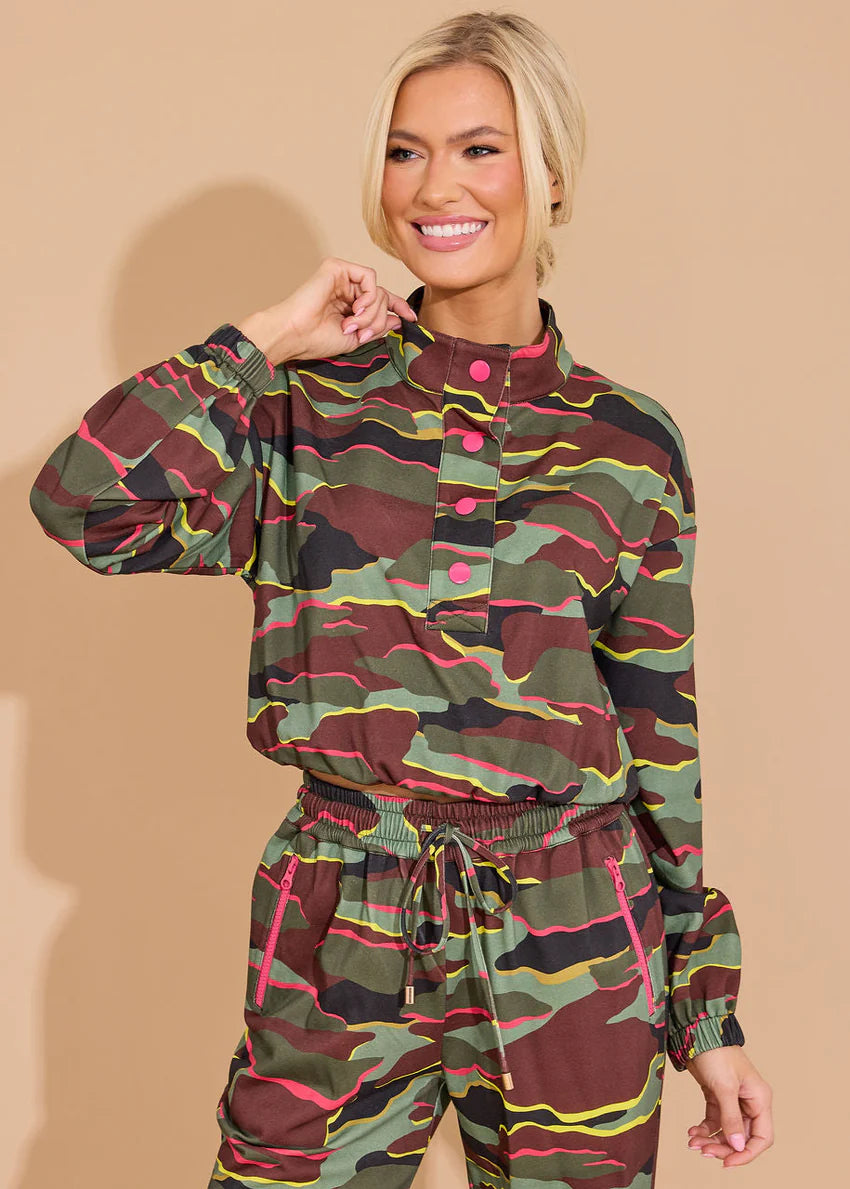 Alden Adair Frankie Top Neon Camo