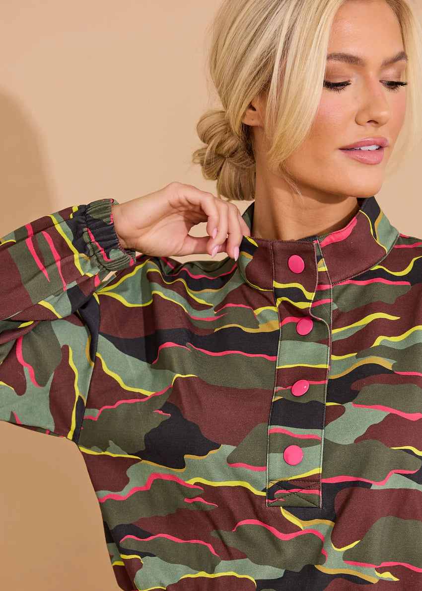 Alden Adair Frankie Top Neon Camo