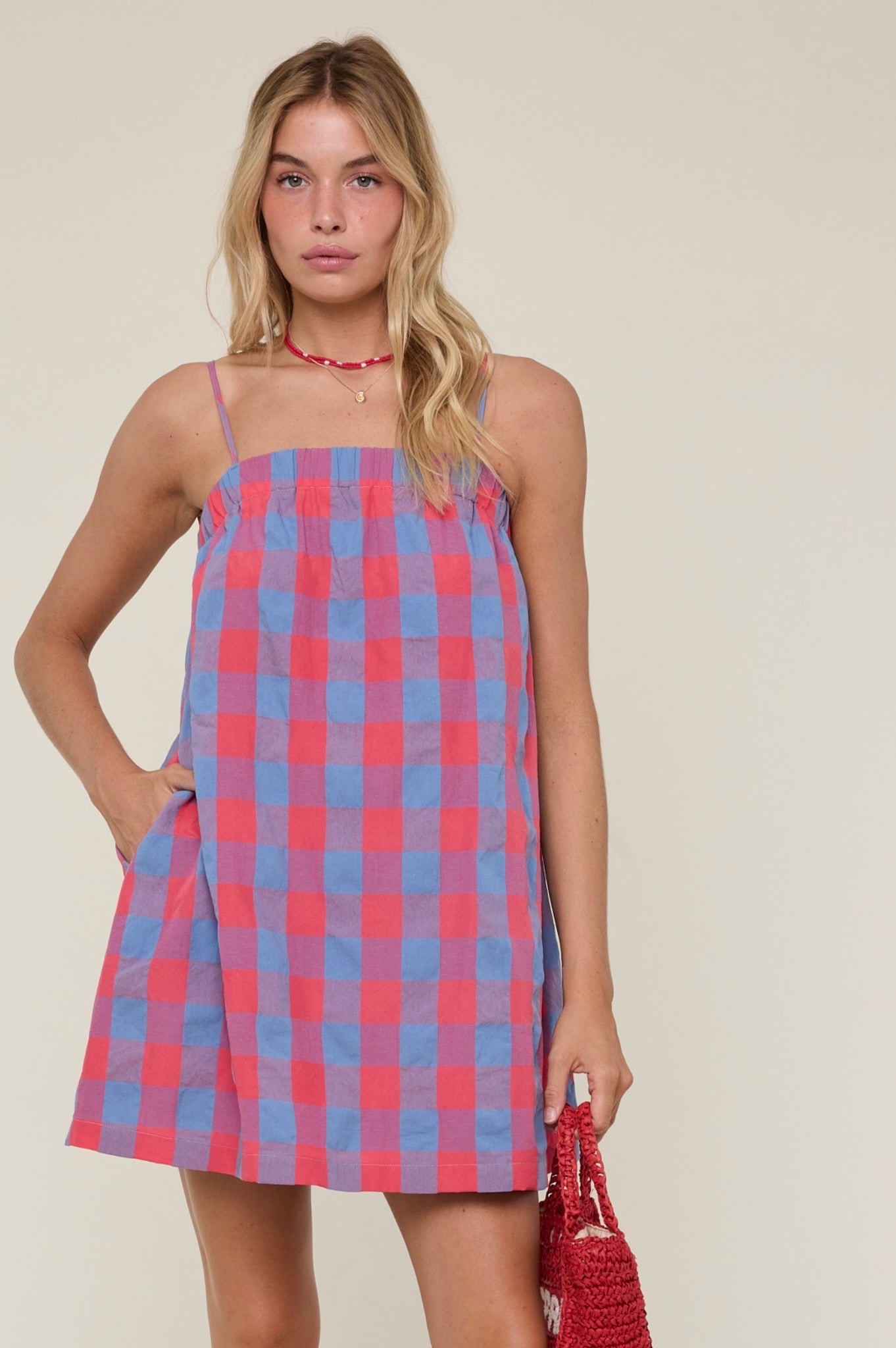 Wishlist Plaid Mini Dress
