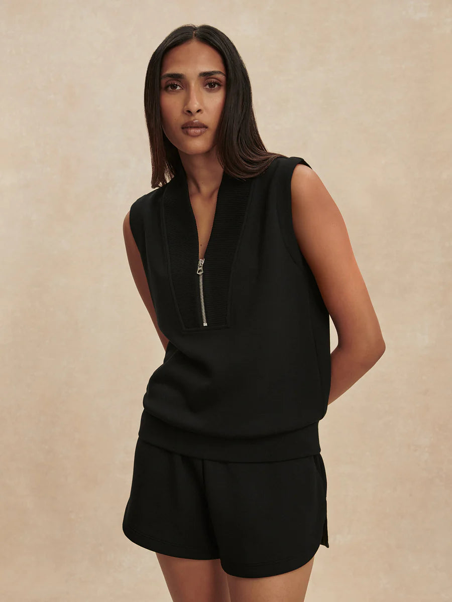 Varley Beau Sleeveless Half-Zip Top