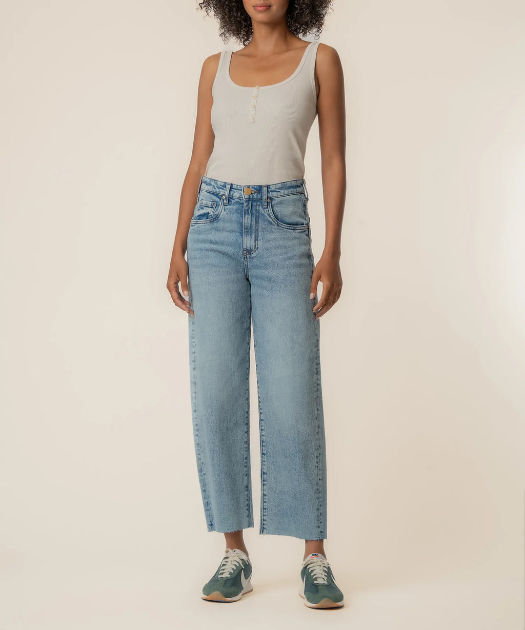 KUT Gwen High Rise Wide Leg Jean