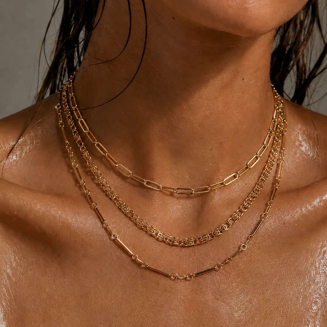 Ellie Vial Chelley Multi Chain Neckalce