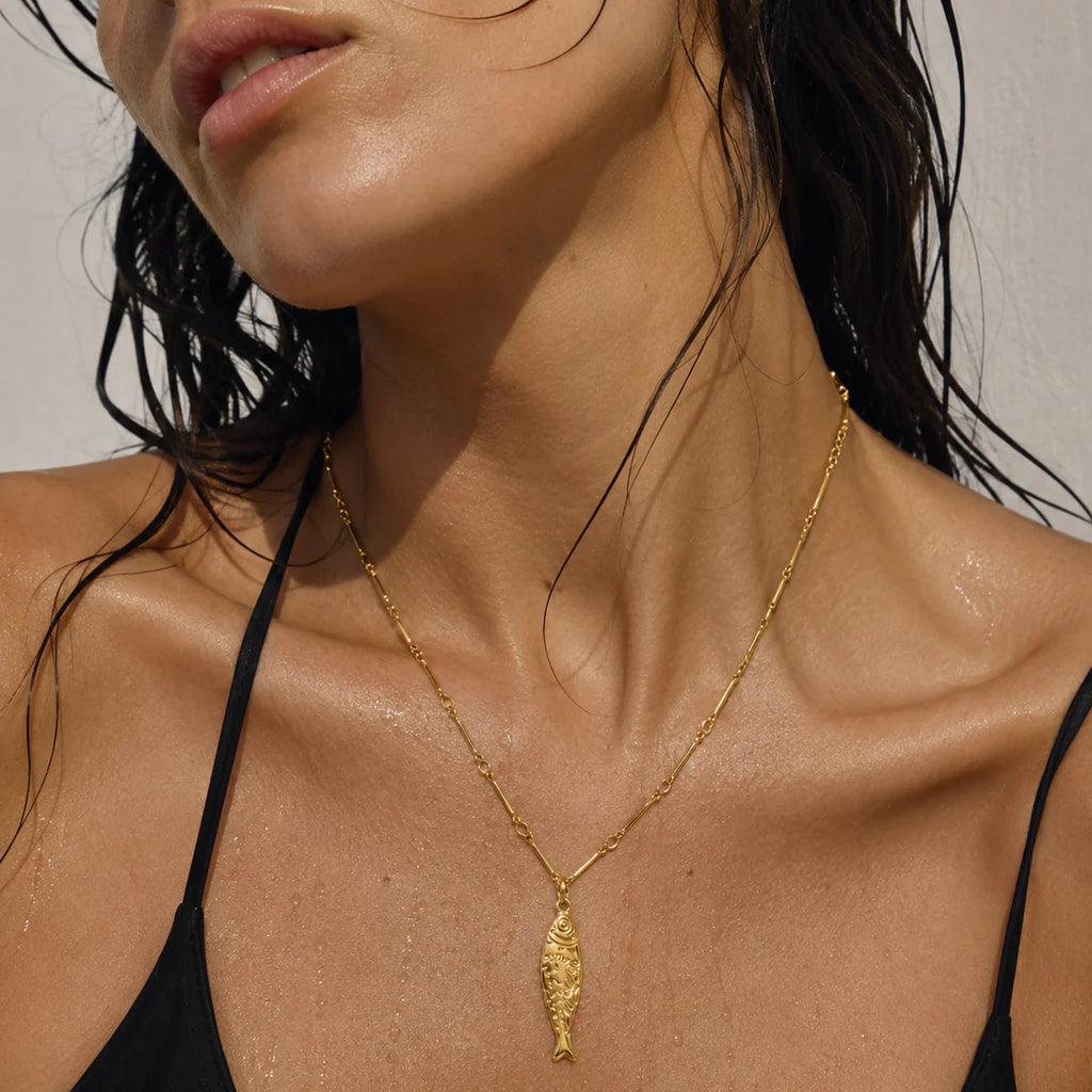 Ellie Vail Adoni Fish Pendant Necklace