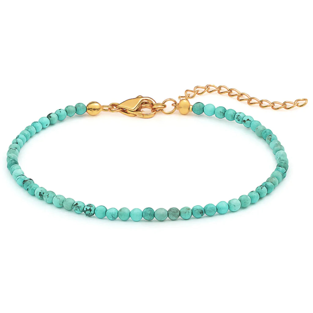 Ellie Vail Sander Turquoise Beaded Anklet