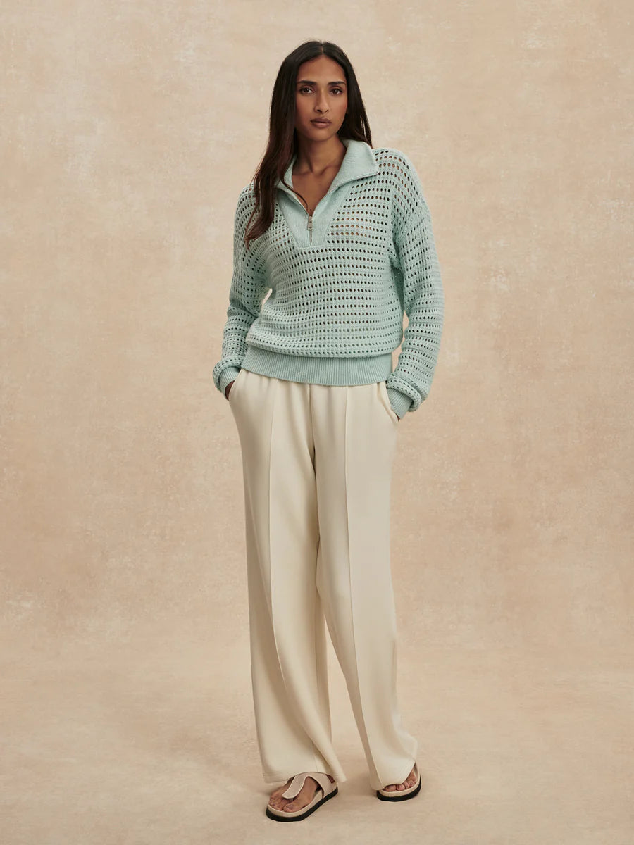 Varley Emeri Half Zip Knit Top