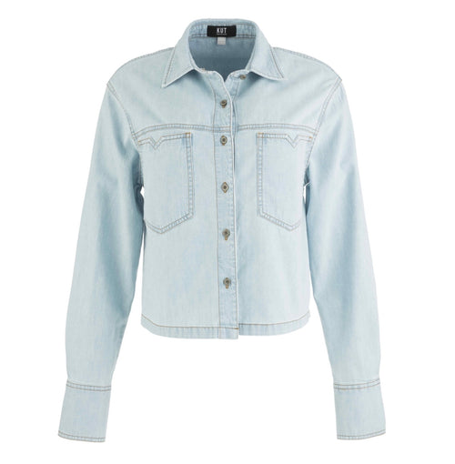 KUT Aubrey Long Sleeve Button Down Shirt