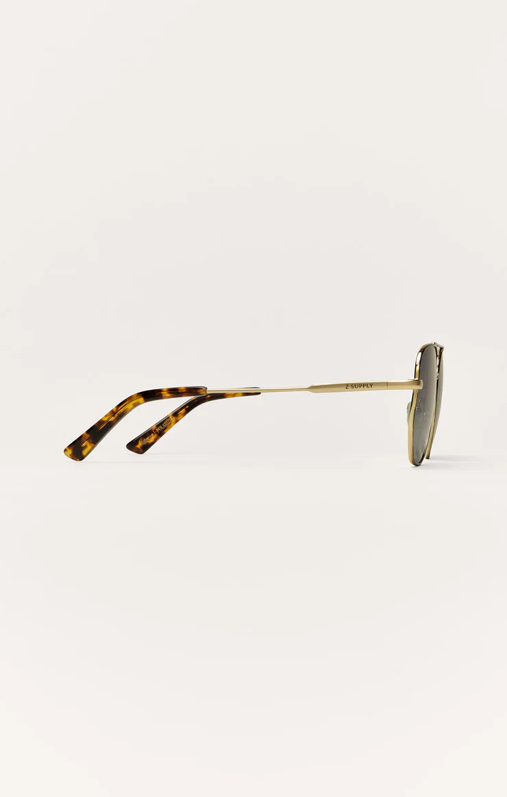 Z Supply Highway Sunglasses Tort Gold