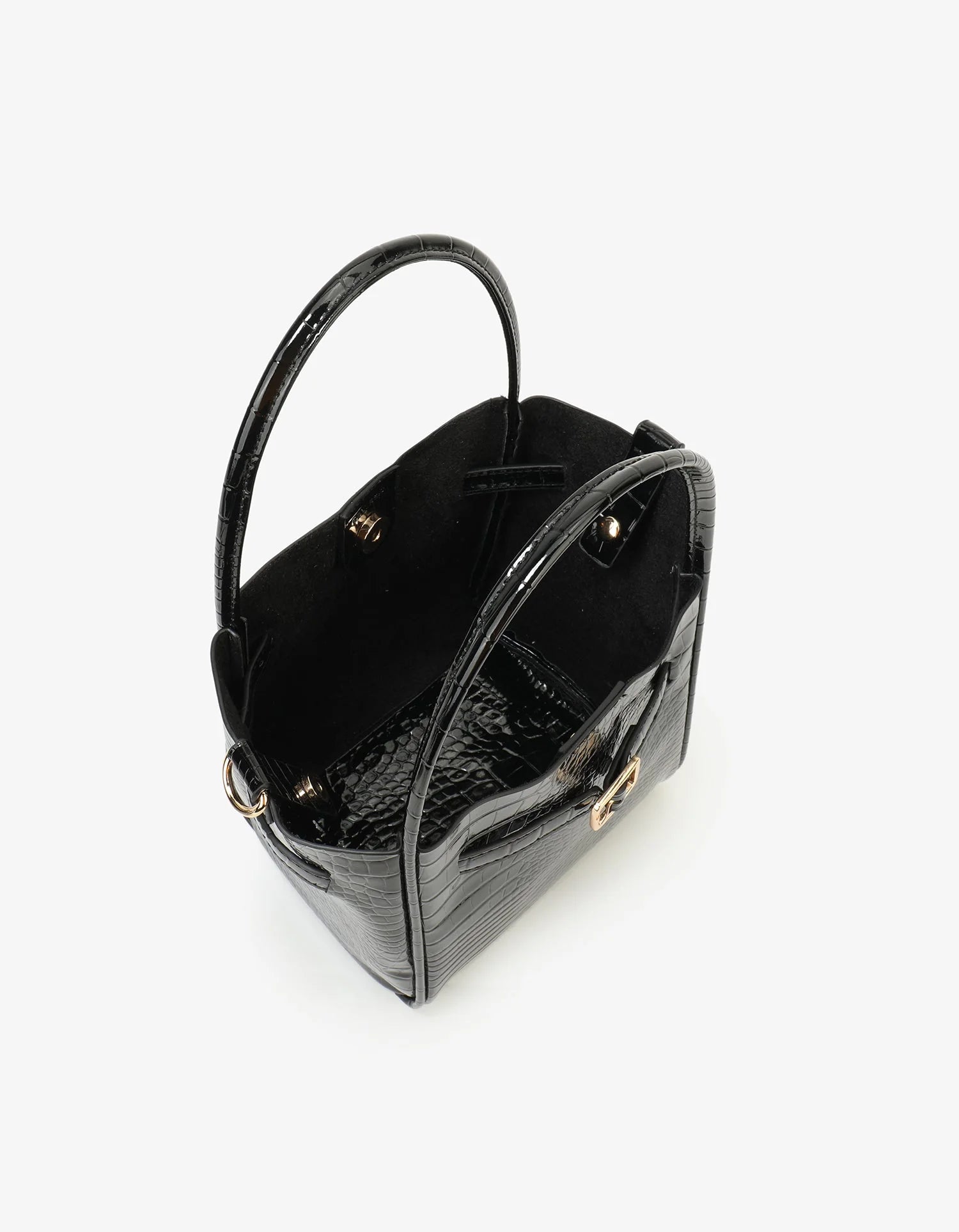 REMI/REID Mini Croc Handbag