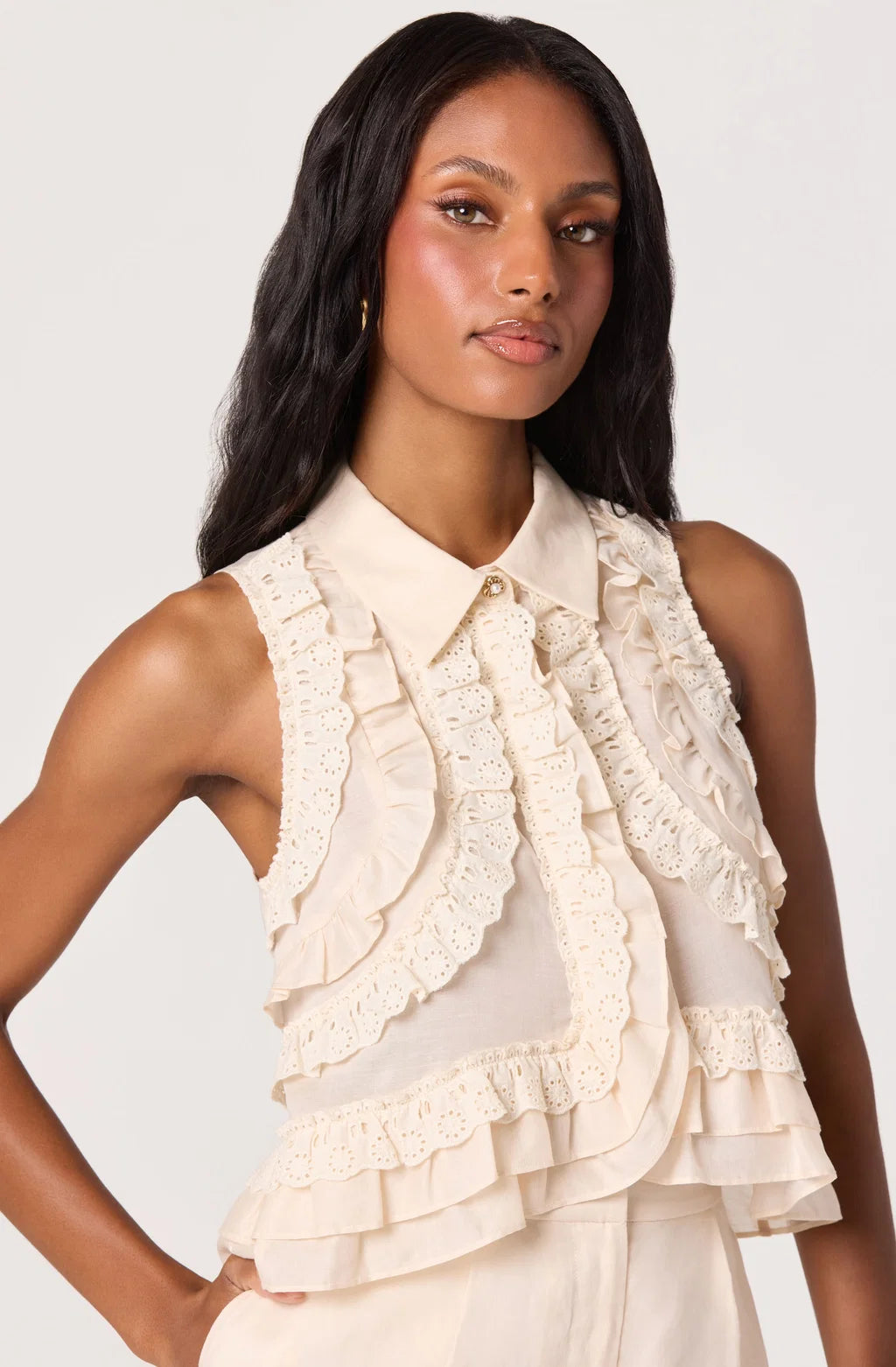 ASTR Nienna Layered Cropped Top