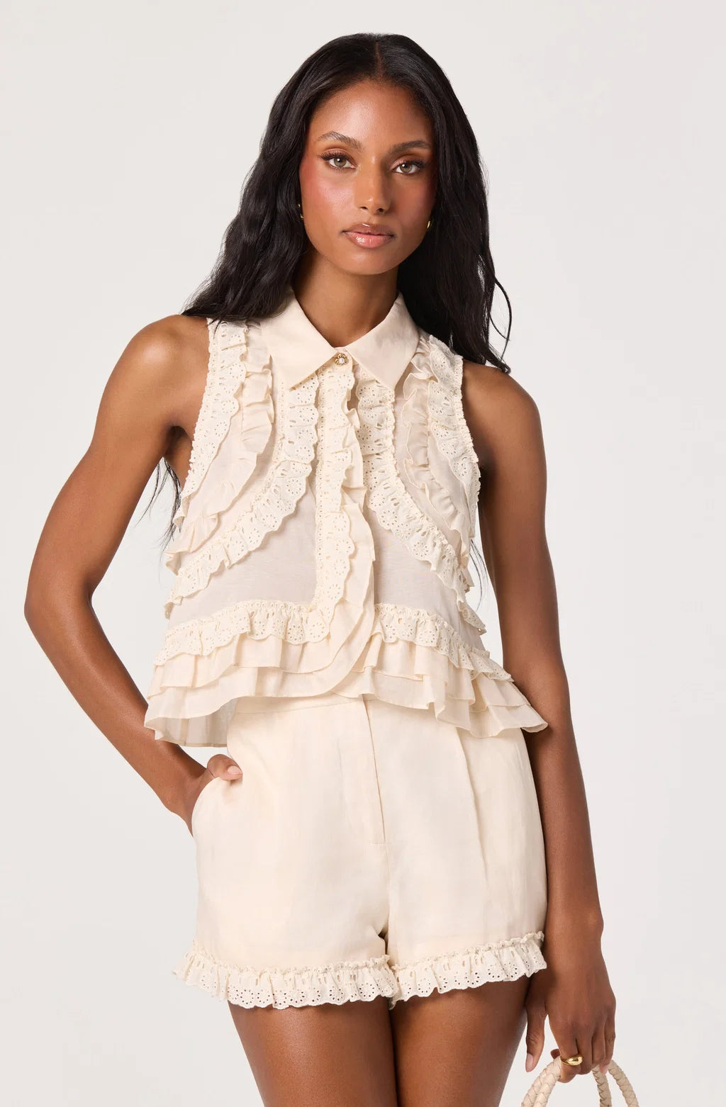 ASTR Nienna Layered Cropped Top