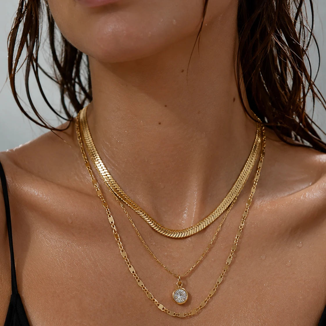 Ellie Vail Roya Layered Chain Necklace
