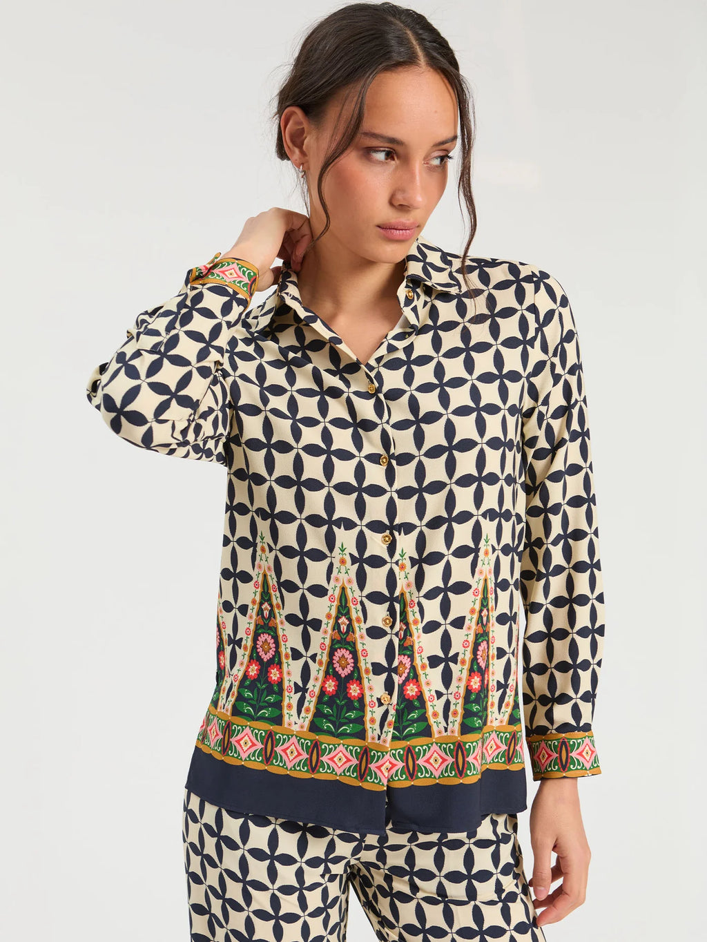 Vilagallo Geometric Shirt