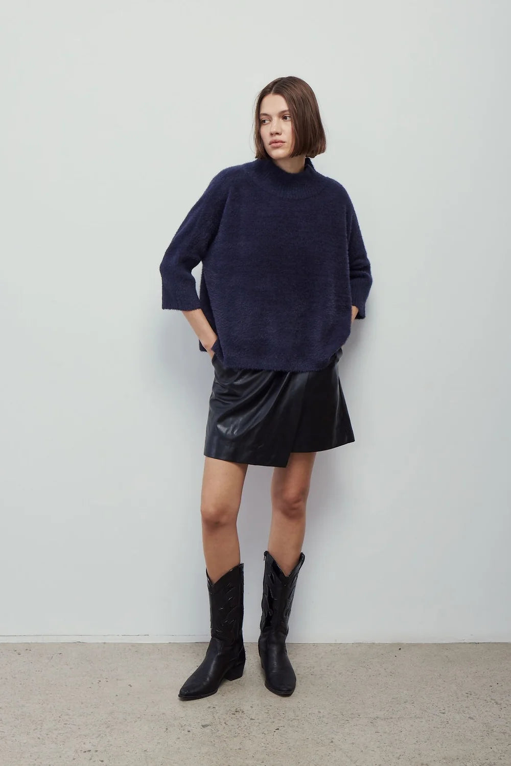 Melissa Nepton Elise Sweater in Navy