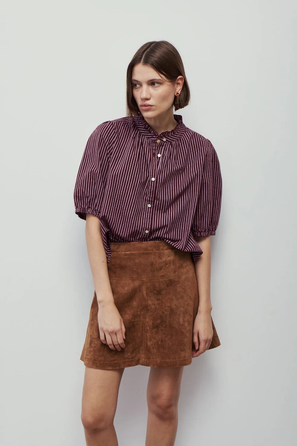 Melissa Nepton Greta Skirt Light Chestnut