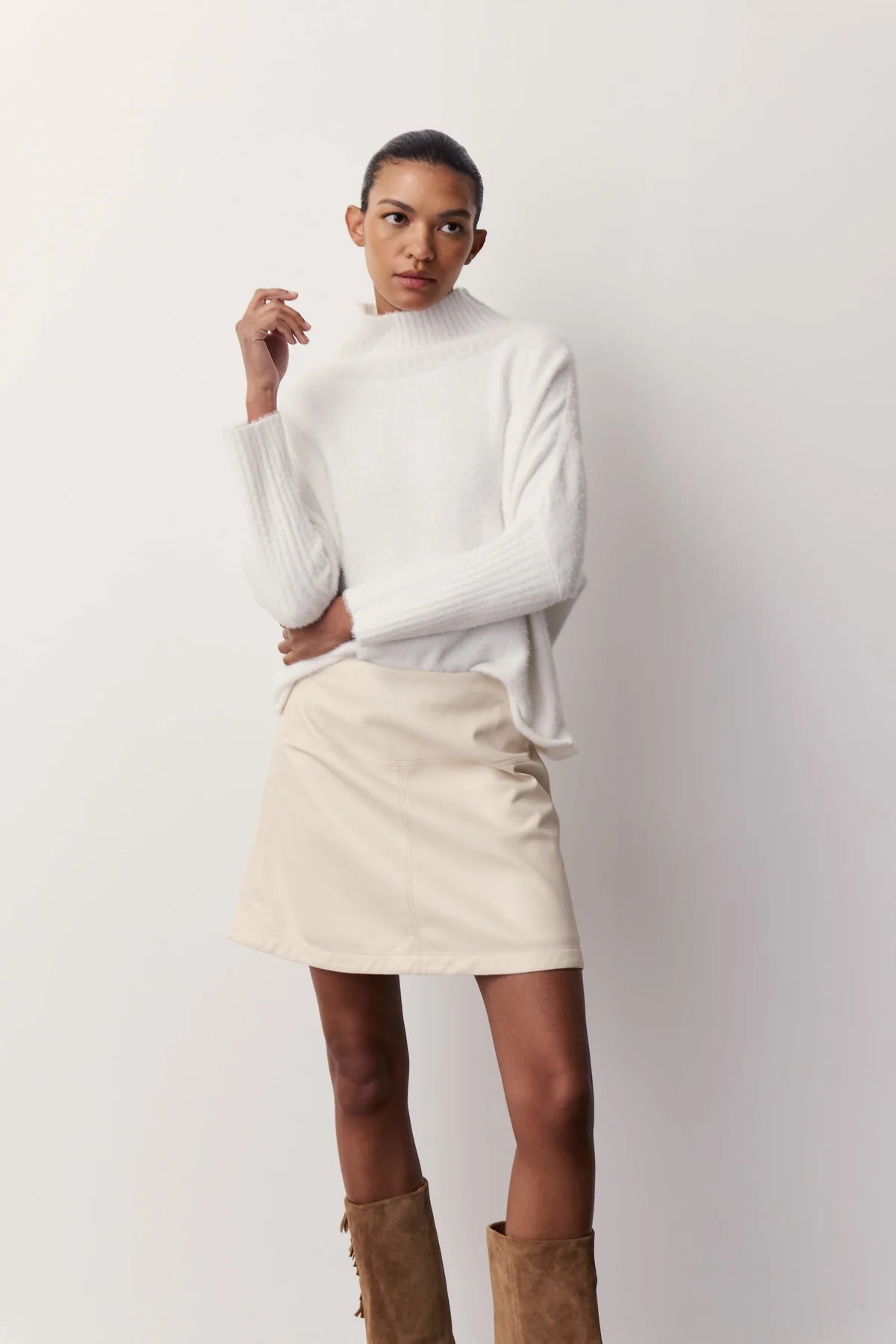 Melissa Nepton Helen Skirt in Cream